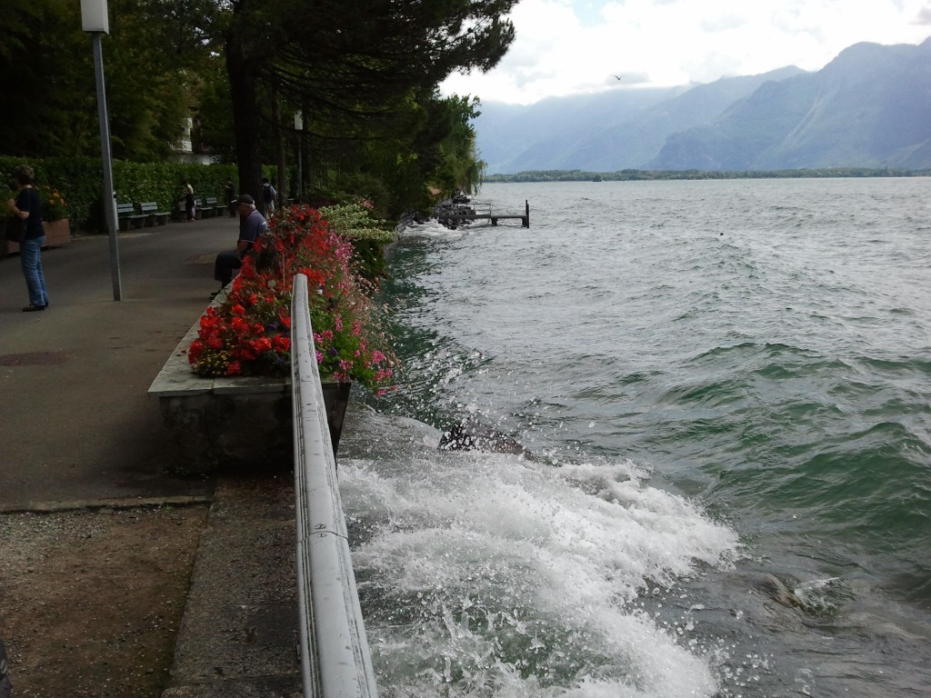 Lames à bord du Lac Léman